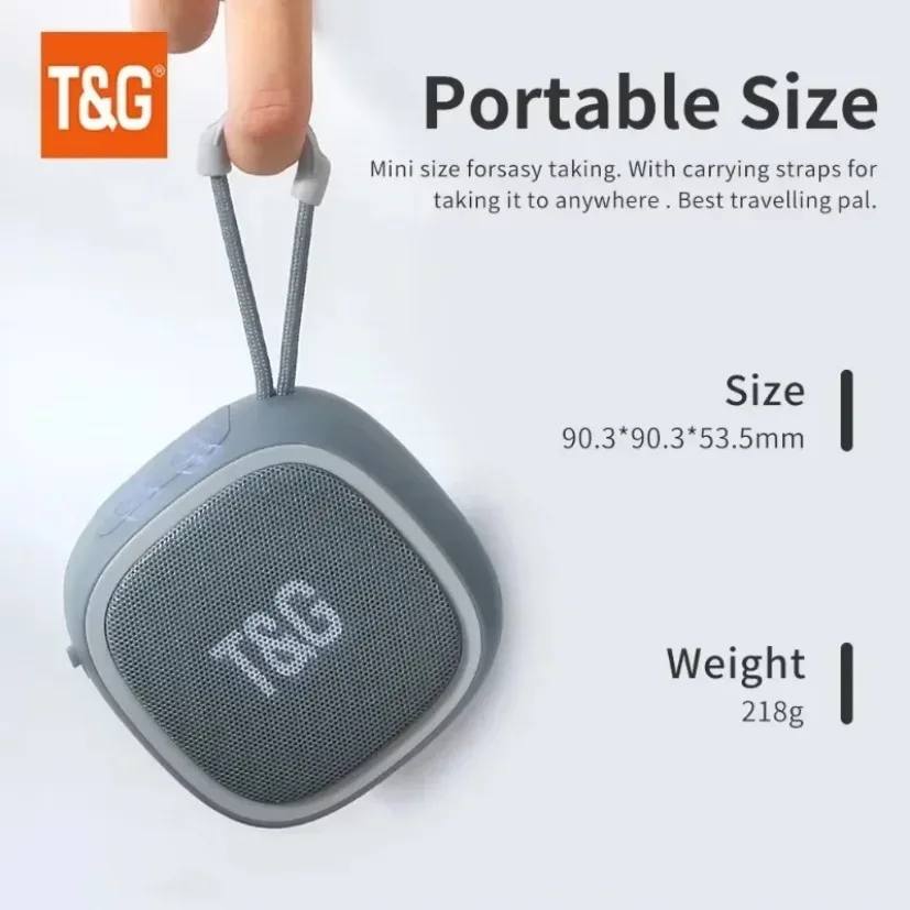 Fm Transmitter - จักรยานกลางแจ้งขี่ TG659 T&G ลําโพงบลูทูธแบบพกพาไร้สาย Mini Bass