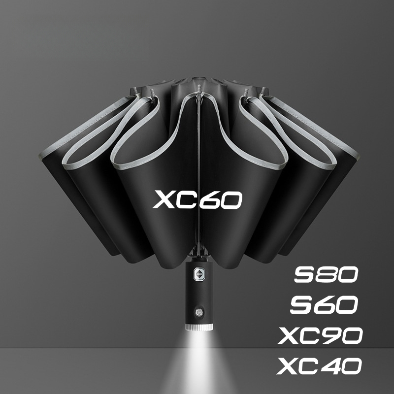 Volvo Car Accessories Xc60 - อุปกรณ์ตกแต่งภายในรถยนต์ ร่มพับได้แบบพกพาสำหรับรถยนต์ Volvo Xc60 Xc90 V40