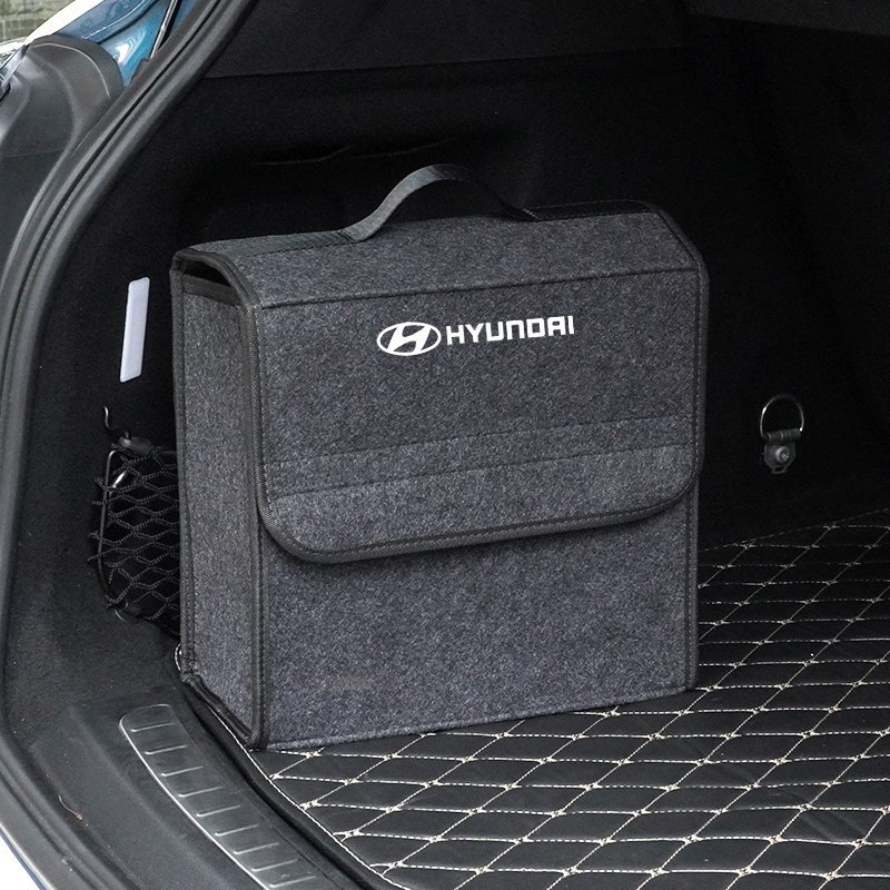 Car Trunk Organizer - กล่องเก็บของท้ายรถขนาดใหญ่ สำหรับ Hyundai i30 tucson accent
