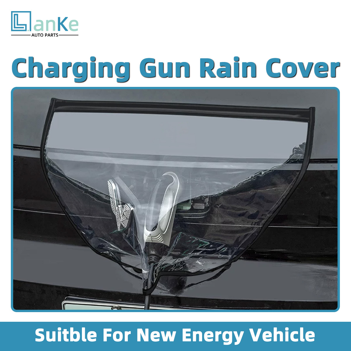 Car Accessories For Winter - ฝาครอบกันฝนสำหรับพอร์ตชาร์จแม่เหล็กในรถยนต์ Lanke เหมาะสำหรับ Tesla ป้องกันฝนและฝุ่นได้อย่างมีประสิทธิภาพ อุปกรณ์ป้องกันฝนหิมะสำหรับรถยนต์