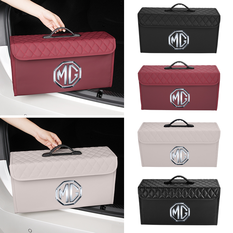 Car Trunk Organizer - กล่องเก็บของท้ายรถ กล่องใส่เครื่องมือหนัง สำหรับ Morris Garages MG