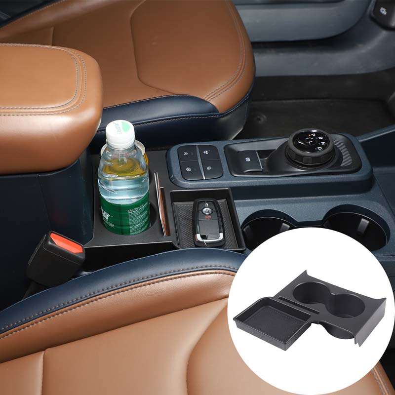 Car Accessories For Inside - กล่องเก็บของคอนโซลกลางรถยนต์ ที่วางแก้ว ถาดจัดระเบียบ สำหรับฟอร์ด มาเวอริค ปี