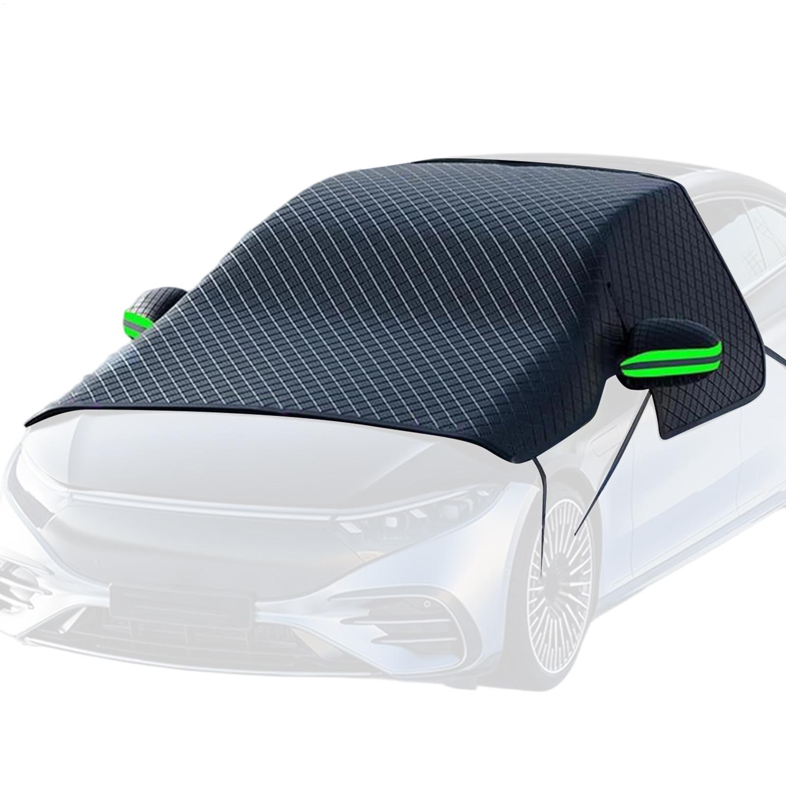Car Accessories For Winter - ผ้าคลุมกันน้ำแข็งและหิมะสำหรับรถยนต์ พร้อมแถบสะท้อนแสง ทนต่อรอยขีดข่วน เหมาะสำหรับรถ SUV และ