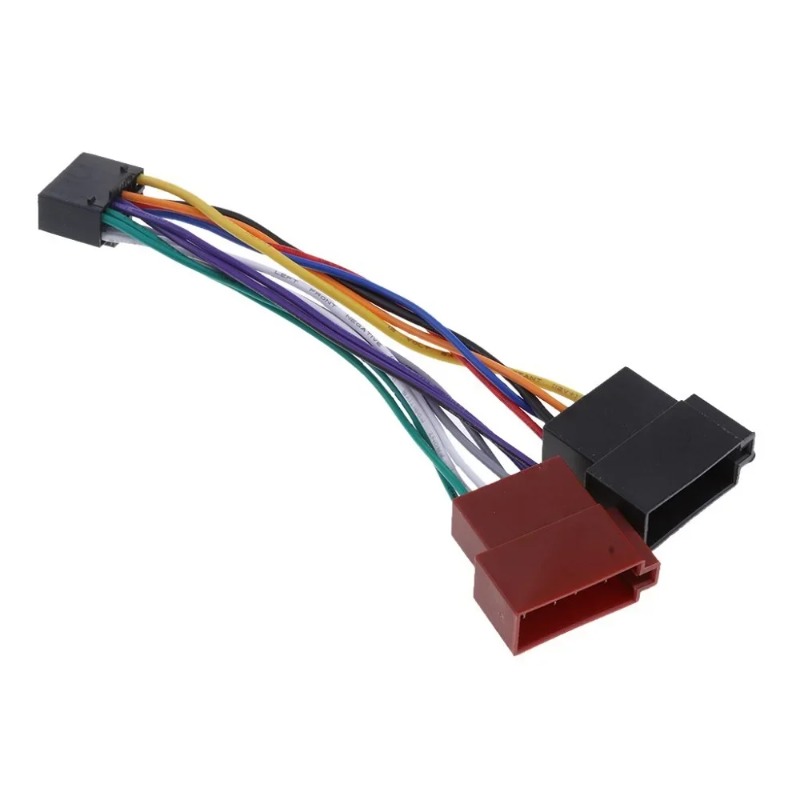 Car Accessories Jvc - อะแดปเตอร์สายไฟสำหรับ Kenwood/jvc รถยนต์สเตอริโอวิทยุมาตรฐาน ISO อะแดปเตอร์เชื่อมต่อสายไฟสายลำโพง16ขาสำหรับรถยนต์สายเคเบิลอะแดปเตอร์