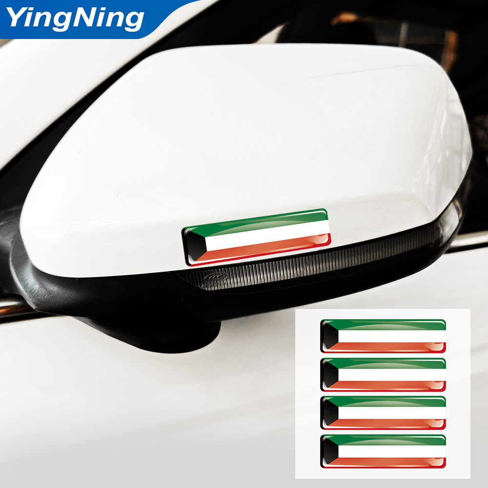 4PCS สติกเกอร์ธงคูเวตอีพ็อกซี่ - Car Accessories Kuwait บทวิจารณ์และราคา