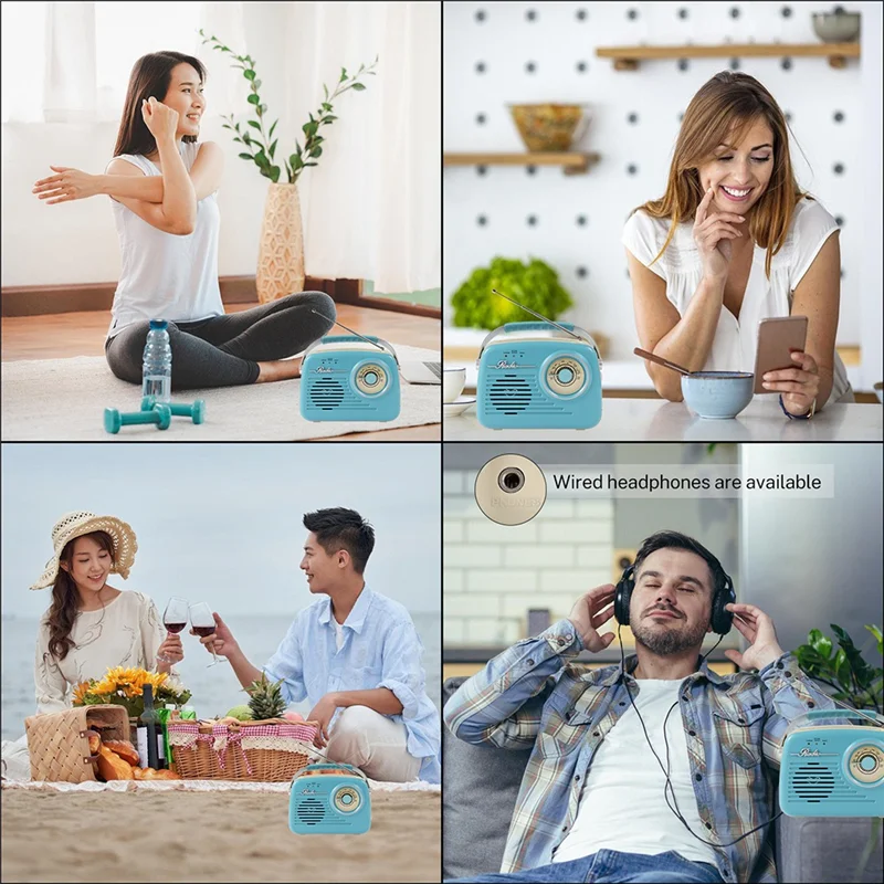 FFYY-วิทยุบลูทูธดีไซน์ย้อนยุคว - Fm Transmitter บทวิจารณ์และราคา