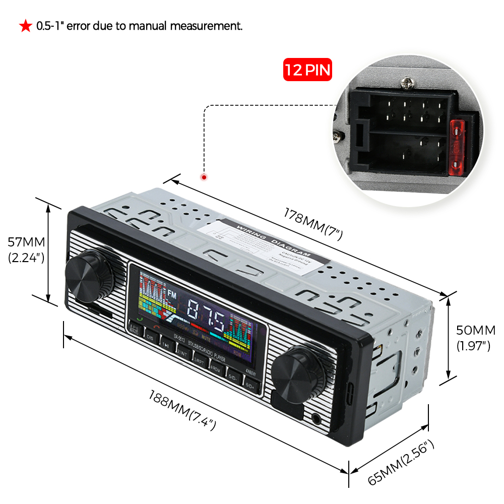 Vintage รถวิทยุรถแบบบูรณาการ M - Fm Transmitter บทวิจารณ์และราคา
