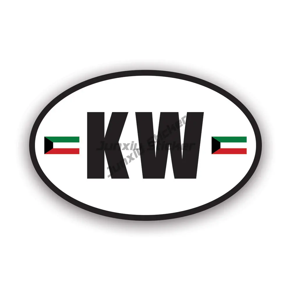 KW คูเวตซิตีธงสัญลักษณ์ Creati - Car Accessories Kuwait บทวิจารณ์และราคา