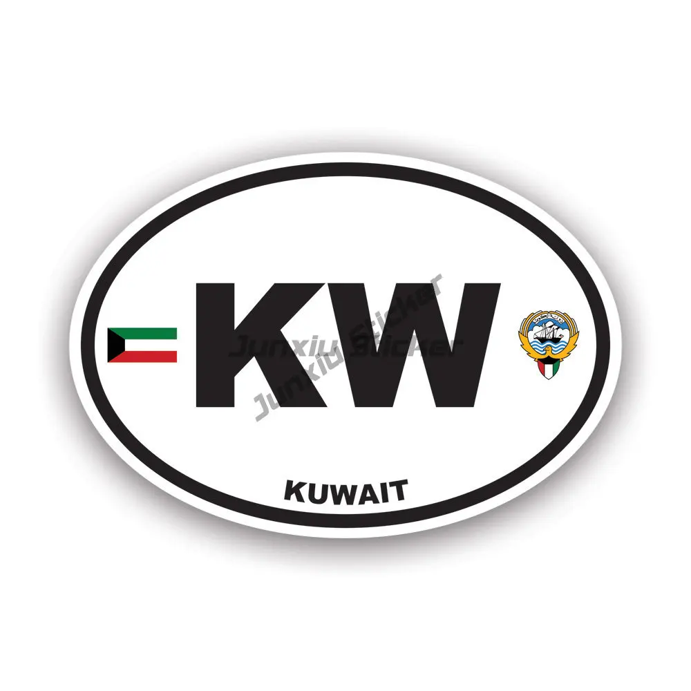KW คูเวตซิตีธงสัญลักษณ์ Creati - Car Accessories Kuwait บทวิจารณ์และราคา