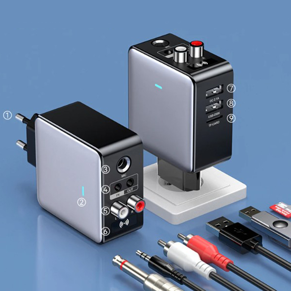 QC 2.0 H6 EU US Plug Daul USB  - Fm Transmitter บทวิจารณ์และราคา